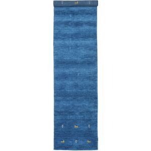 RugVista Gabbeh loom Two Lines Tapis - Bleu 80x450