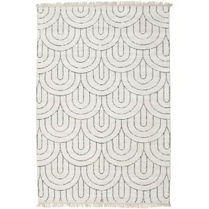 RugVista Vanya Tapis - Blanc creme / Gris charbon 140x200