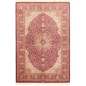 Noue a la main. Origine: Persia / Iran Ghom soie Tapis 102x151