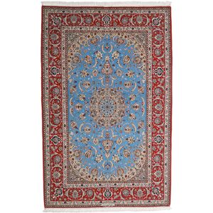 Noue a la main. Origine: Persia / Iran Ispahan chaîne de soie Tapis 164x256