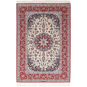 Noue a la main. Origine: Persia / Iran Ispahan chaîne de soie signe Exitashari Tapis 152x226