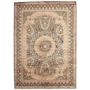 Noue a la main. Origine: India Cachemire pure soie Tapis 246x345