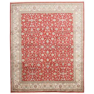 Noue a la main. Origine: India Cachemire pure soie Tapis 202x244