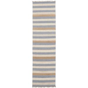 RugVista Blues Jute Tapis - Bleu 80x300