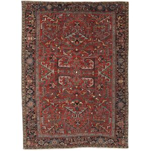 Noue a la main. Origine: Persia / Iran Antique Heriz ca. 1920 Tapis 232x320