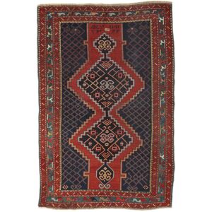 Noue a la main. Origine: Azerbaijan / Russia Antique Karabag ca. 1900 Tapis 140x207