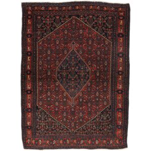 Noue a la main. Origine: Persia / Iran Antique Senneh ca. 1930 Tapis 110x147