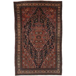 Noue a la main. Origine: Persia / Iran Antique Malayer ca. 1920 Tapis 130x205