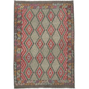 Noue a la main. Origine: Afghanistan Kilim Afghan Old style Tapis 212x296