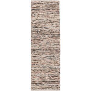 RugVista Pebbles Tapis - Rouge rouille / Marron 100x400