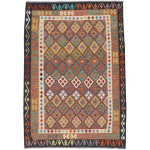 Noue a la main. Origine: Afghanistan Kilim Afghan Old style Tapis 206x299