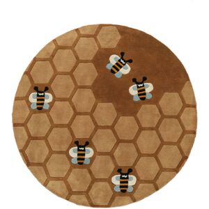 RugVista Honey Cake Tapis - Dore / Marron Ø 100