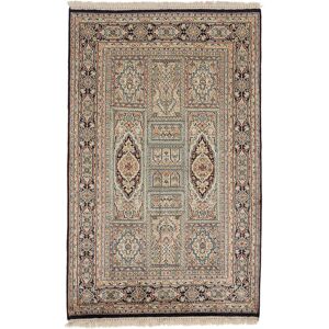 Noue a la main. Origine: India Cachemire pure soie Tapis 80x128