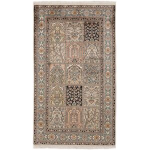 Noue a la main. Origine: India Cachemire pure soie Tapis 92x158