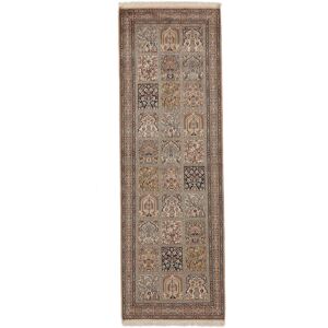 Noue a la main. Origine: India Cachemire pure soie Tapis 81x244