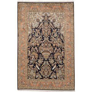 Noue a la main. Origine: India Cachemire pure soie Tapis 124x190