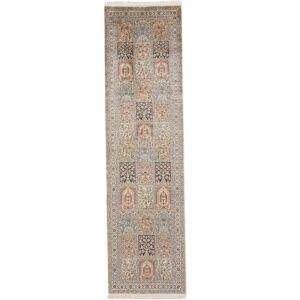 Noue a la main. Origine: India Cachemire pure soie Tapis 82x302