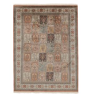 Noue a la main. Origine: India Cachemire pure soie Tapis 156x210