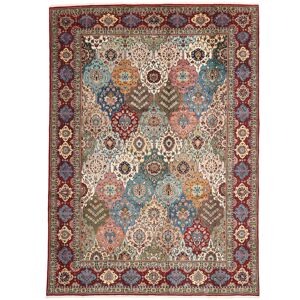 Noue a la main. Origine: Persia / Iran Tabriz signe Taghipour Tapis 357x500