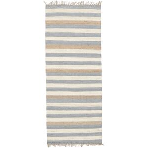 RugVista Blues Jute Tapis - Bleu 80x200