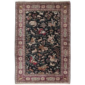 Noue a la main. Origine: Persia / Iran Ghom soie Tapis 140x210