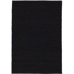 RugVista Jute Ribbed Tapis - Gris charbon 200x300