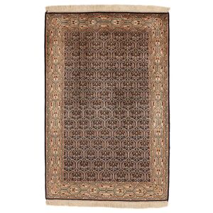 Noue a la main. Origine: India Cachemire pure soie 24 / 24 Quality Tapis 80x122