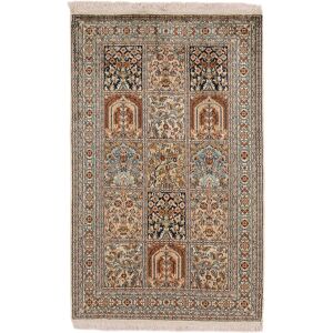 Noue a la main. Origine: India Cachemire pure soie Tapis 80x127