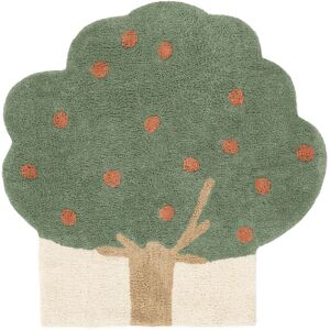 RugVista Apple tree Tapis - Vert / Terracotta 150x150