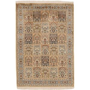 Noue a la main. Origine: India Cachemire pure soie Tapis 125x182