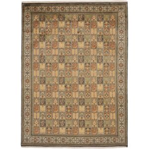 Noue a la main. Origine: India Cachemire pure soie Tapis 246x333