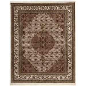 Noue a la main. Origine: India Tabriz Indi Tapis 200x251