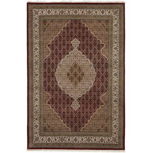 Noue a la main. Origine: India Tabriz Indi Tapis 198x297