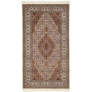 Noue a la main. Origine: India Tabriz Indi Tapis 90x163