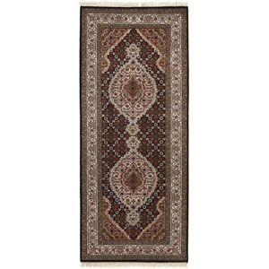 Noue a la main. Origine: India Tabriz Indi Tapis 85x200