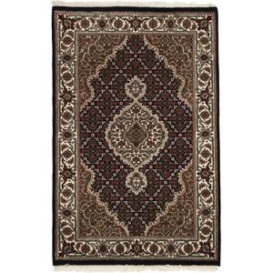 Noue a la main. Origine: India Tabriz Indi Tapis 84x130