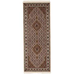 Noue a la main. Origine: India Tabriz Indi Tapis 81x208