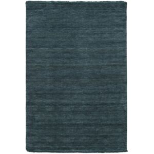 RugVista Handloom fringes Tapis - Petrole fonce 160x230