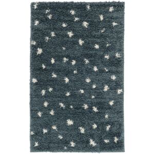 RugVista Polly Tapis - Petrole / Blanc ecru 100x160