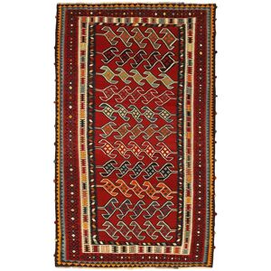 Noue a la main. Origine: Persia / Iran Kilim Vintage Tapis 163x279