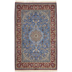 Noue a la main. Origine: Persia / Iran Ispahan chaîne de soie Tapis 158x250