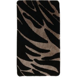 RugVista Georix tapis de bain - Taupe marron / Noir 67x120