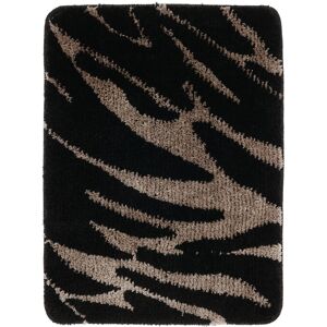 RugVista Georix tapis de bain - Taupe marron / Noir 50x67