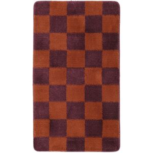 RugVista Luca Chess Tapis - Violet fonce / Terracotta 67x117