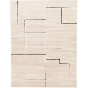 RugVista Geopolis Tapis - Blanc creme / Gris 200x300