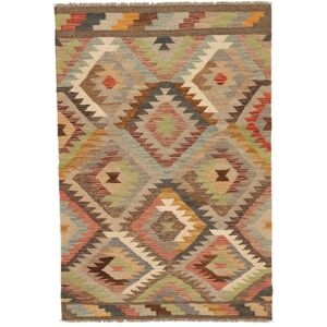 Noue a la main. Origine: Afghanistan Kilim Ariana Trend Tapis 100x146