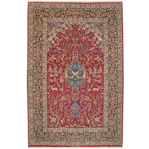 Noue a la main. Origine: Persia / Iran Ispahan soie chaîne Tapis 160x240