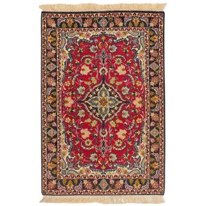 Noue a la main. Origine: Persia / Iran Ispahan soie chaîne Tapis 73x108