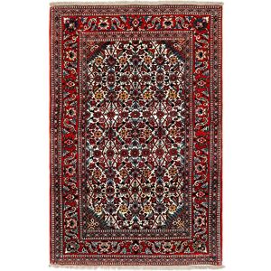 Noue a la main. Origine: Persia / Iran Ispahan soie chaîne Tapis 102x151