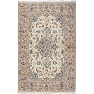 Noue a la main. Origine: Persia / Iran Ispahan soie chaîne Tapis 155x239